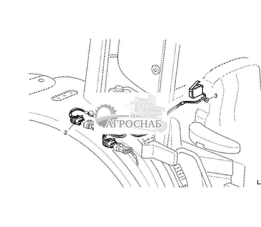 ЖГУТ ПРОВОДОВ ОЧИСТИТЕЛЯ ЗАДНЕГО ОКНА 